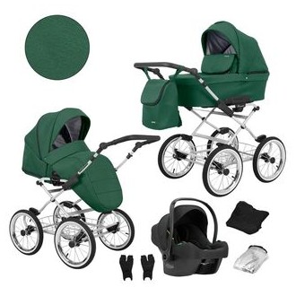 Kočárek KUNERT Romantic silver trojkombinace