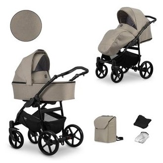 Kočárek KUNERT Mata black dvojkombinace