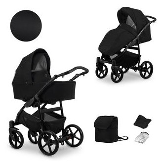 Kočárek KUNERT Mata black dvojkombinace