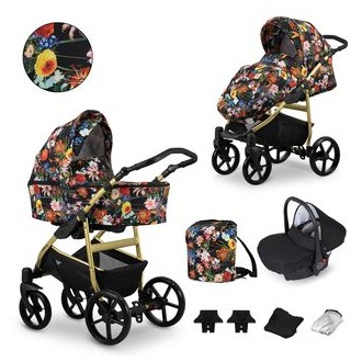 Kočárek KUNERT Mata gold trojkombinace