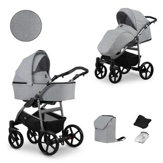 Kočárek KUNERT Mata grafit dvojkombinace