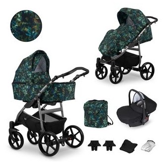 Kočárek KUNERT Mata grafit trojkombinace