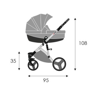 Kočárek LONEX CARELLO dvojkombinace
