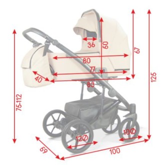 kočárek Milukids Lluvia dvojkombinace