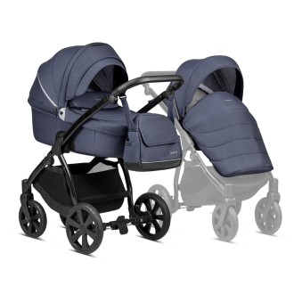 kočárek Noordi Fjordi dvojkombinace - jeans blue