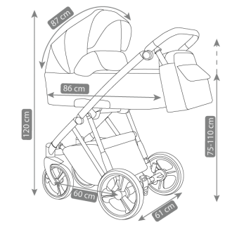 kočárek CAMARELO Ollio dvojkombinace
