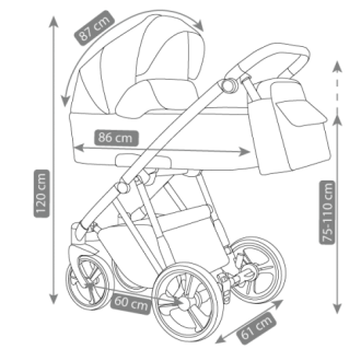 kočárek CAMARELO Picco dvojkombinace