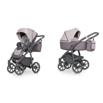 Kočárek RIKO Marla  dvojkombinace - dirty pink