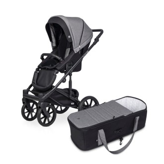 Kočárek RIKO Nuno Pro dvojkombinace - titanium